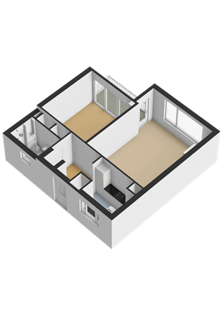 Floorplan - Oudenoord 531, 3513 EP Utrecht
